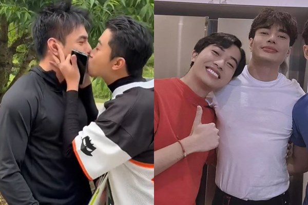 Lê Dương Bảo Lâm và Cris Phan gây tranh cãi khi hôn nhau quay video